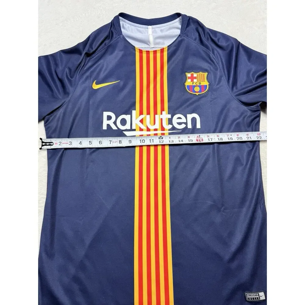 Nike FC Barcelona Senyera Training Jersey XL Navy Blue Rakuten Catalan Flag